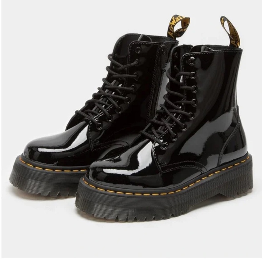 Dr Martens Platform Jadon Shiny Leathers